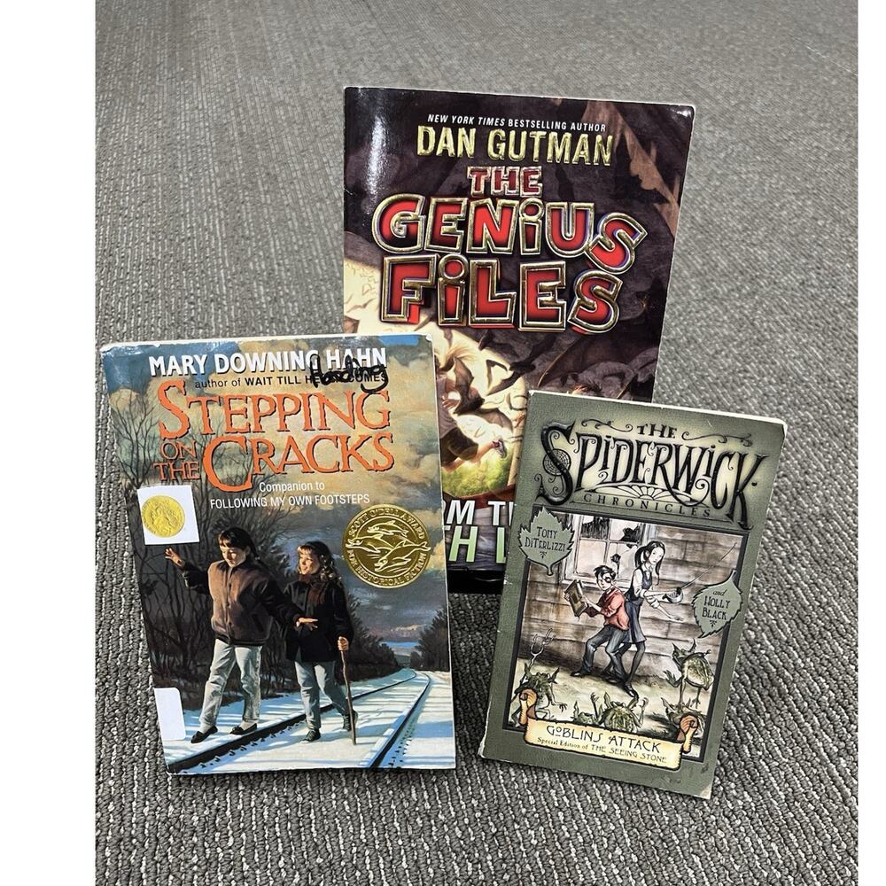 The Genius Files, Stepping on the Cracks, Spiderwick Chronicles, Book Lot